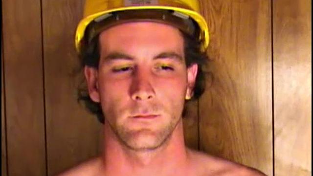 William strips down and takes a hard pounding at work