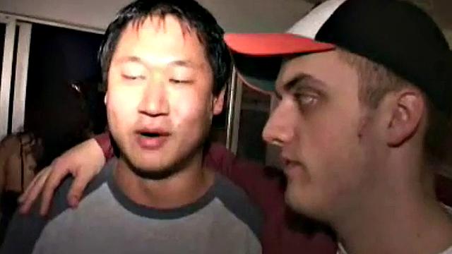 College teen flashes her tits