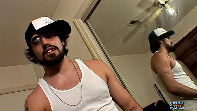 Spanky Jerks His Hairy Straight Cock