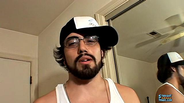 Spanky Jerks His Hairy Straight Cock