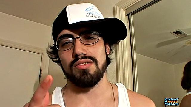 Spanky Jerks His Hairy Straight Cock