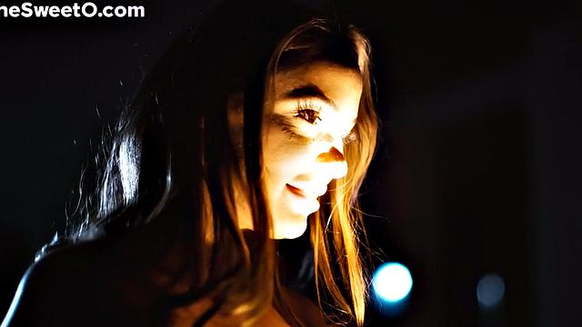 Sweet babe banged in doggystyle by her BF after titfuck