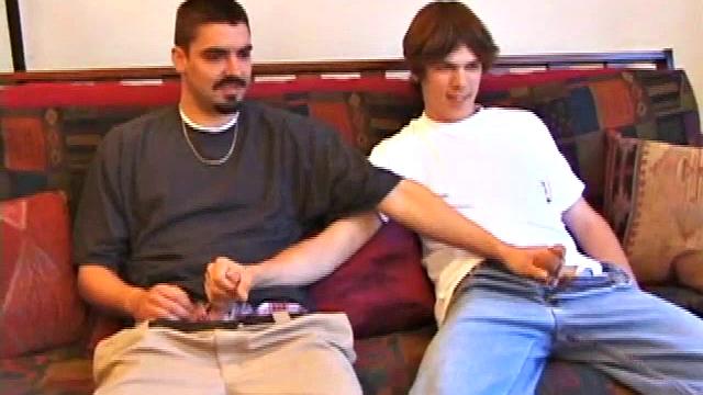 Sean DeRocc starts off with Matthew's dick in his mouth, but prefers taking it up his ass. He gets on his back and Matthew slides in. Sean wants it from behind, so he gets on all fours and Matthew fucks him hard.