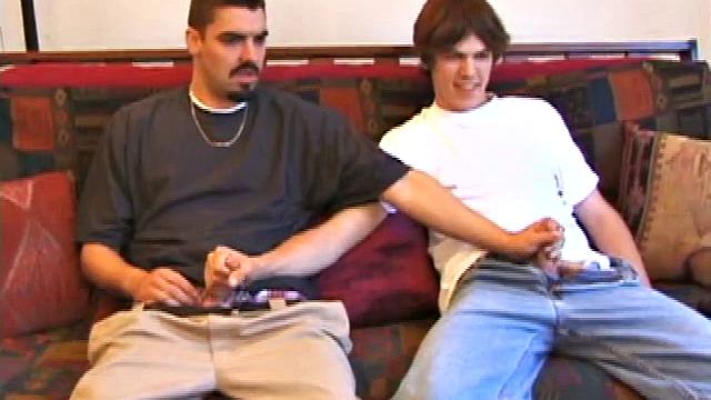 Sean DeRocc starts off with Matthew's dick in his mouth, but prefers taking it up his ass. He gets on his back and Matthew slides in. Sean wants it from behind, so he gets on all fours and Matthew fucks him hard.