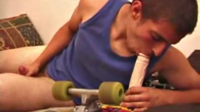 Mica Strokes With a Dildo