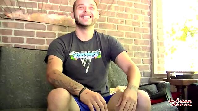Karma Is Back to Shoot a Load with Joe - Straight Guy