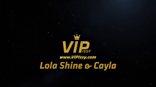 VIPissy - Lesbian play with gorgeous blondes in the sauna