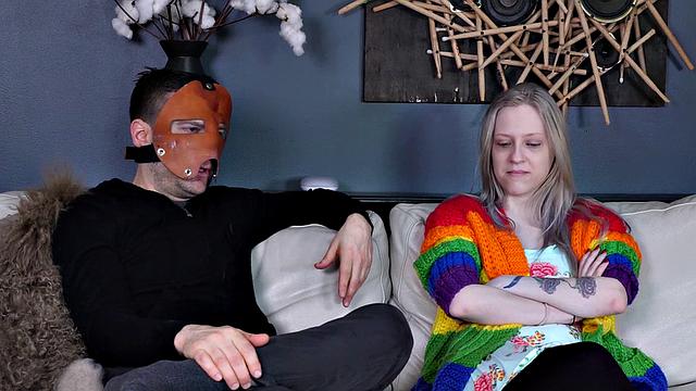 Degraded teen takes dildo up ass