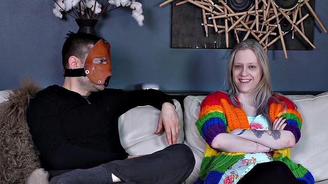 Degraded teen takes dildo up ass