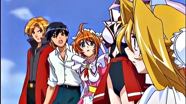 Horny Japanese anime teens showing off sexy bodies