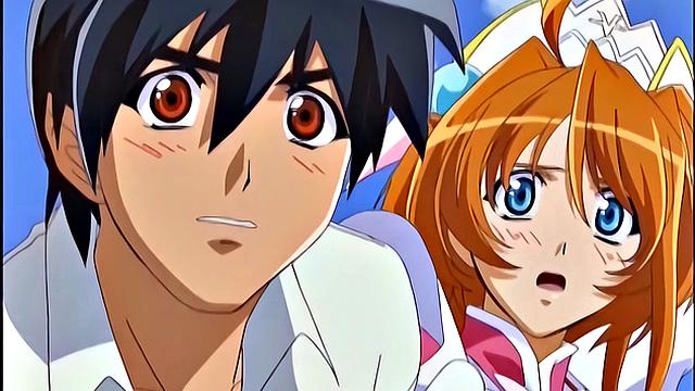 Horny Japanese anime teens showing off sexy bodies