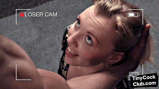 IR babe fucked in front voyeur with small dickie