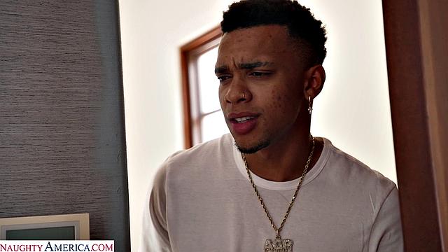 Legendary busty blonde MILF Nikki Benz gives friend a birthday fucking