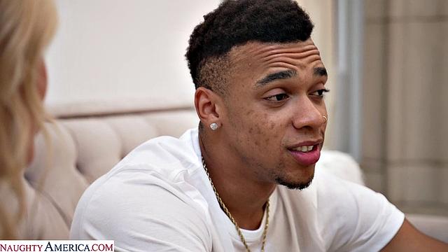 Legendary busty blonde MILF Nikki Benz gives friend a birthday fucking