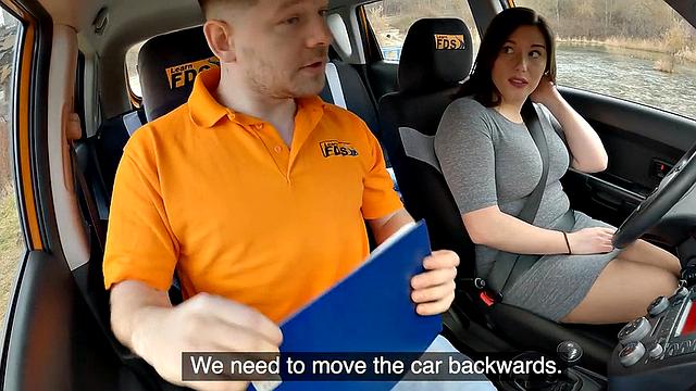 Busty student fucked in doggystyle by teacher