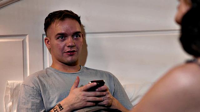 MOMMY'S BOY - Busty MILF Linzee Almost Caught Getting Fucked By Stepson Next To Her Husband!