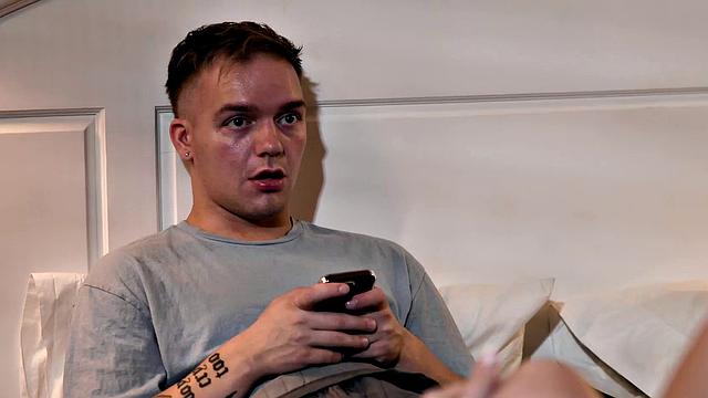 MOMMY'S BOY - Busty MILF Linzee Almost Caught Getting Fucked By Stepson Next To Her Husband!