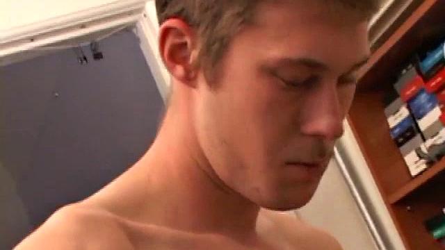 Brent Stenson strokes his cock on camera