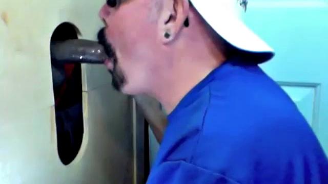 Gloryhole Lunch Feeding By 2 Guys