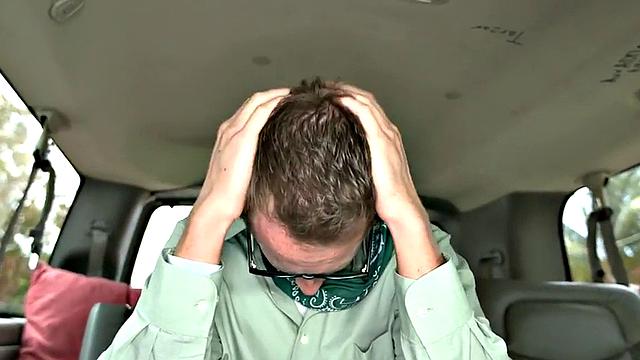 Tricked str8 stud bareback fucked by guy in pickup bus