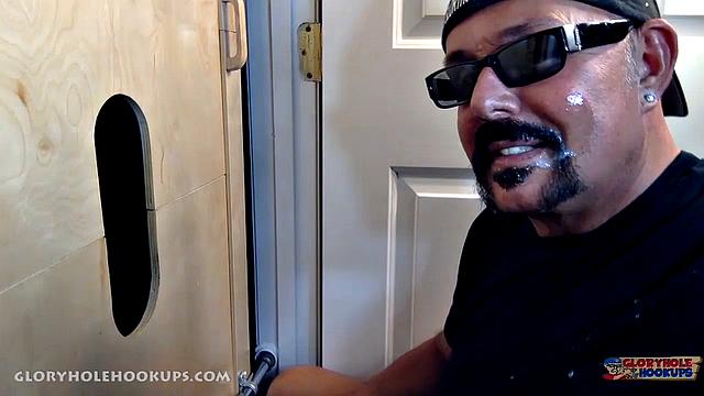 Asian Guy Blown at the Gloryhole