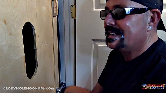 Asian Guy Blown at the Gloryhole