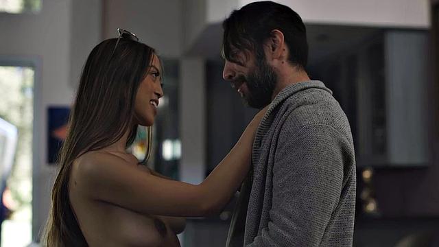 Petite cocksucking Asian bae fucked by big dick in pussy