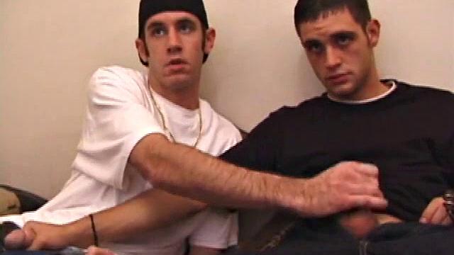 Amateur guys Tag and Bama go all out on cock and take turns deepthroating