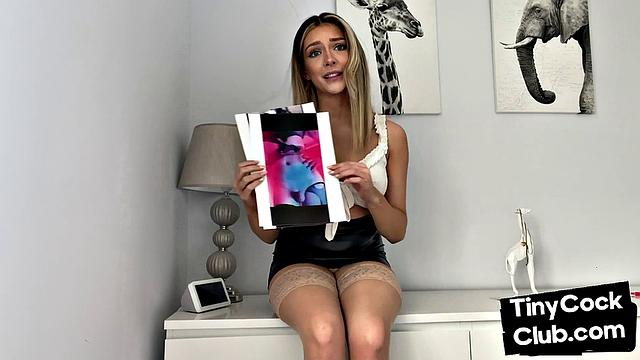 Amateur SPH domina humiliates small cocks in solo video