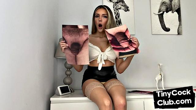 Amateur SPH domina humiliates small cocks in solo video