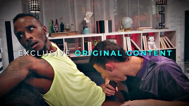 HETEROFLEXIBLE - Kinky Chris Damned PREPARES Harley Xavier & Adam Awbride For Double Dildo