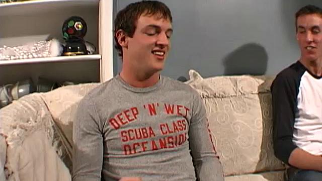 While 19 year old Austin and 18 year old Tristan are sitting around talking about all the action they've been getting, their friend Daved stops by.