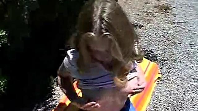 Sexy Teen April Does A Little Gardening