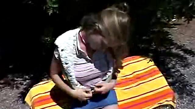Sexy Teen April Does A Little Gardening