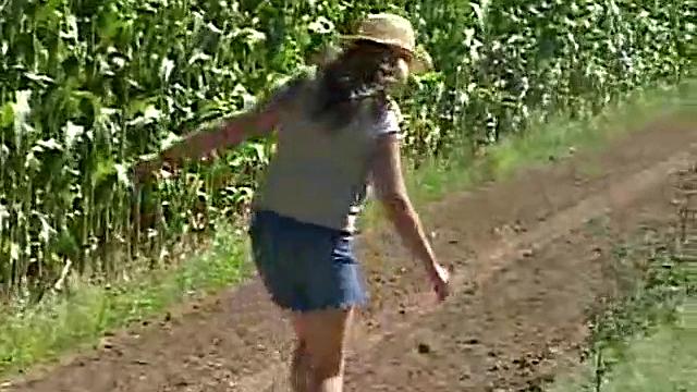 Sexy Teen April Does A Little Gardening