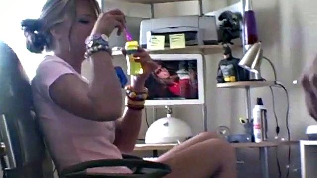 Kelli Tease on Chair and Computer