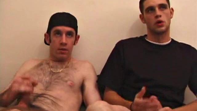 If you like skater boys, then Bama and Tag are for you. They start stroking each other while watching a porn video, and then take turns sucking each other's cock in a shy way.