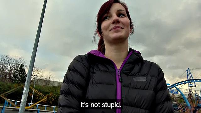 Watch this sexy brown-haired babe get pounded from behind while getting a massage