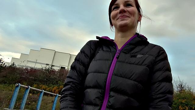 Watch this sexy brown-haired babe get pounded from behind while getting a massage