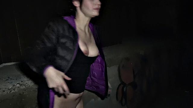 Watch this sexy brown-haired babe get pounded from behind while getting a massage