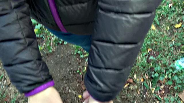 Watch this sexy brown-haired babe get pounded from behind while getting a massage