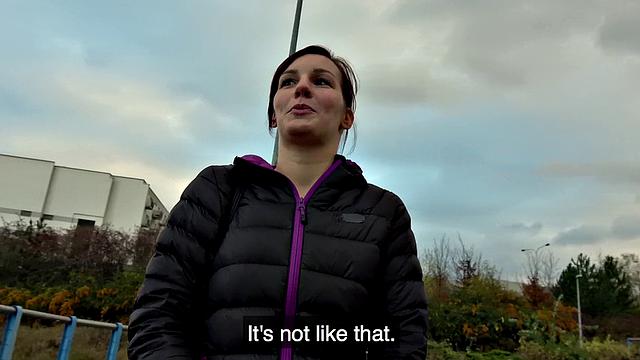 Watch this sexy brown-haired babe get pounded from behind while getting a massage