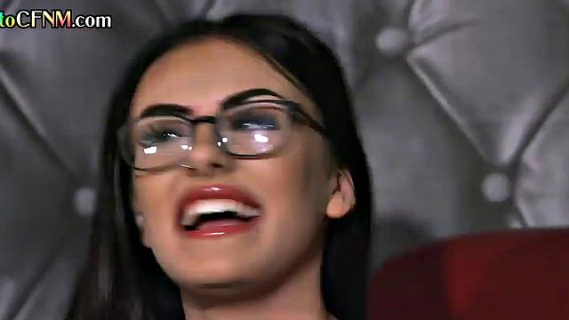 CFNM British babes give wanking orgy to lucky mature men