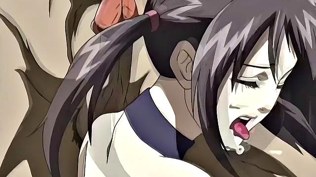 BDSM anime teens enslaved for businessmen's pleasure