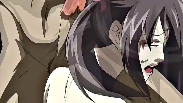 BDSM anime teens enslaved for businessmen's pleasure