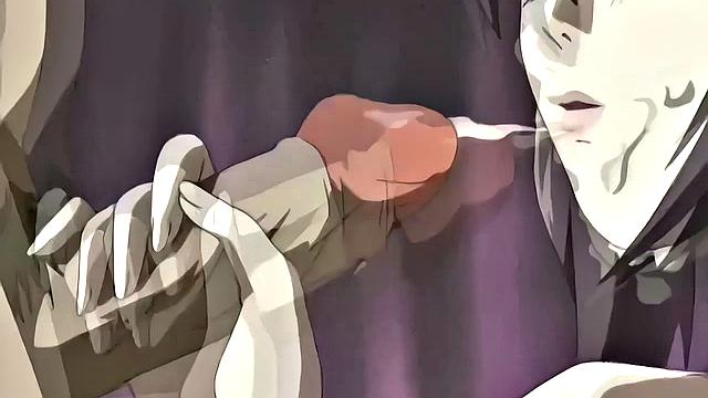 BDSM anime teens enslaved for businessmen's pleasure