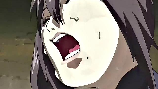 BDSM anime teens enslaved for businessmen's pleasure