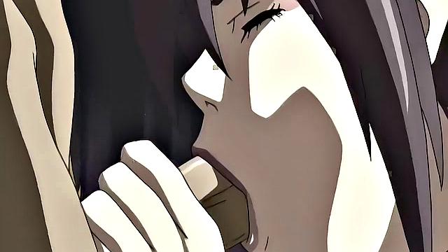 BDSM anime teens enslaved for businessmen's pleasure