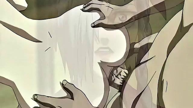 BDSM anime teens enslaved for businessmen's pleasure