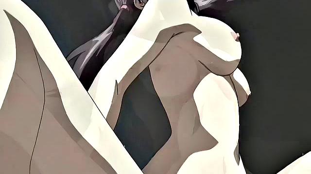 BDSM anime teens enslaved for businessmen's pleasure